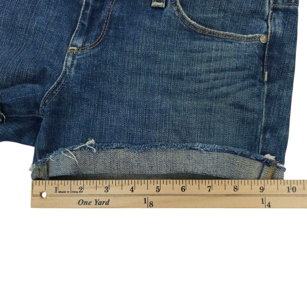Paige Fairfax Premium Denim DIY Cut Off Shorts Womens Size 29 Flap Pockets - Picture 6 of 13